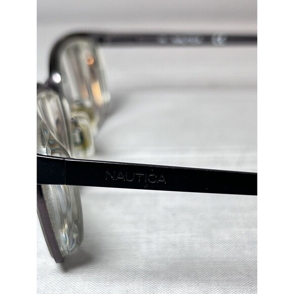Nautica Eyeglasses, Frames Only, N7270 001, 54-17-140, Black/Grey Rectangular - Picture 3 of 7